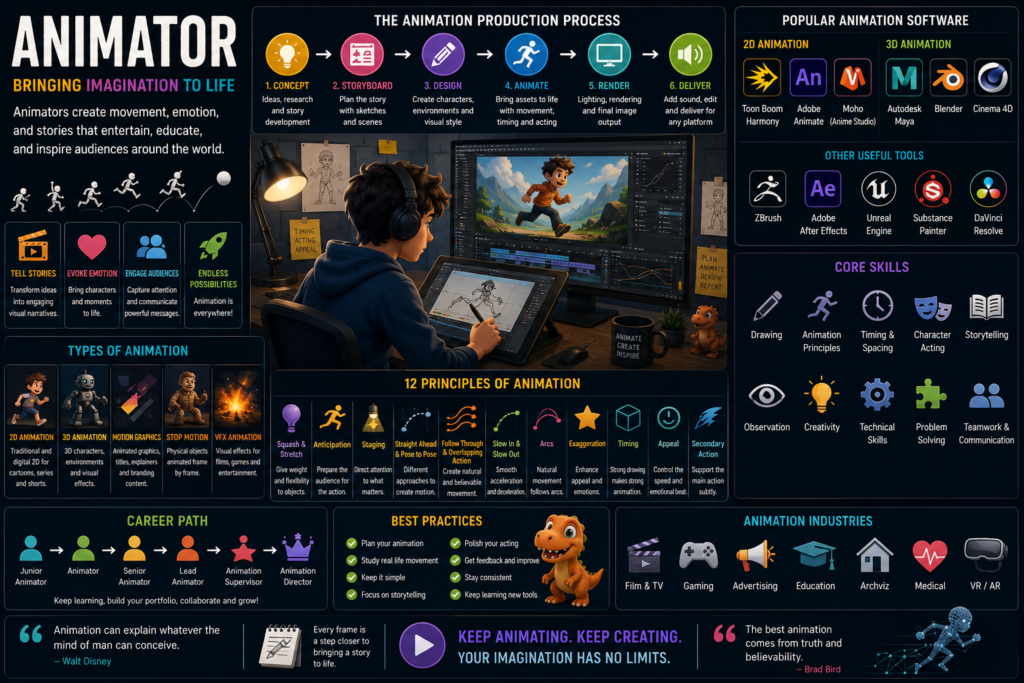 Comprehensive animation guide and workflow