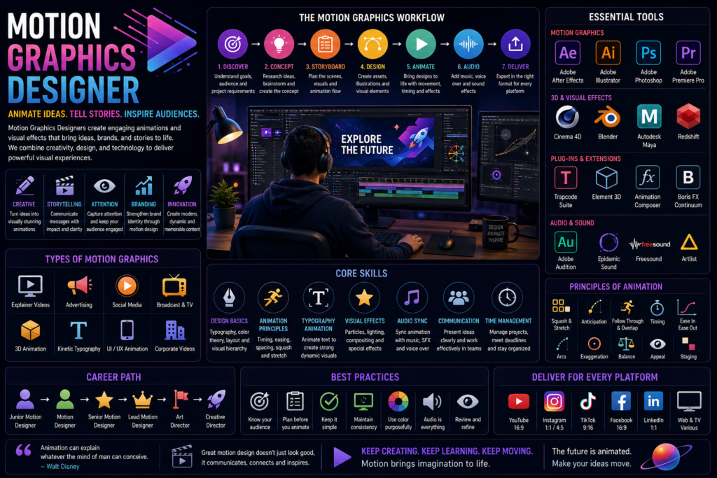 Motion graphics designer career guide