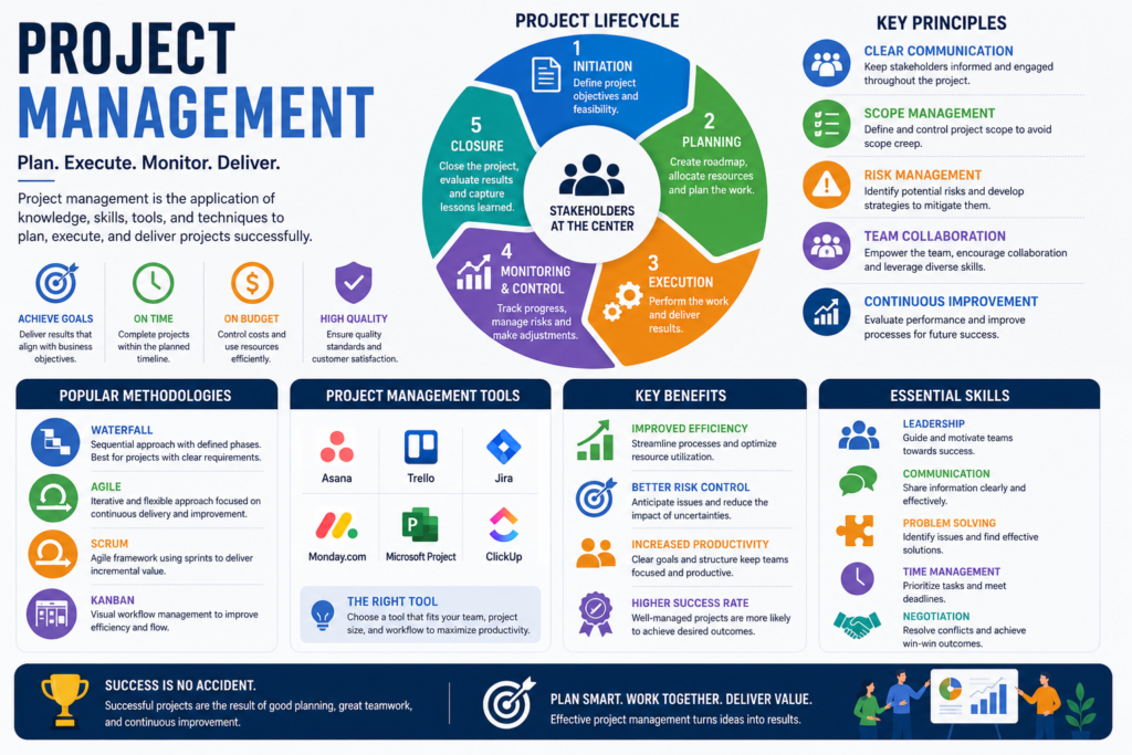 Project management infographic guide