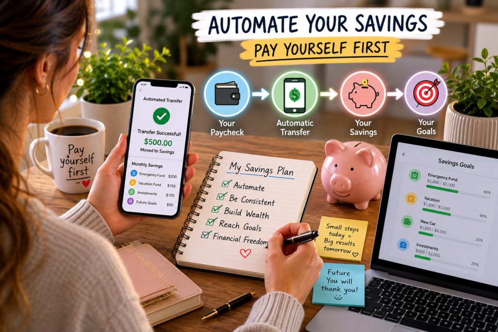 Automate your savings pay yourself first