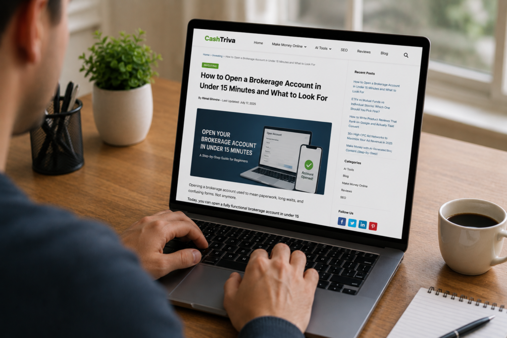 Open a Brokerage Account in Under 15 Minutes