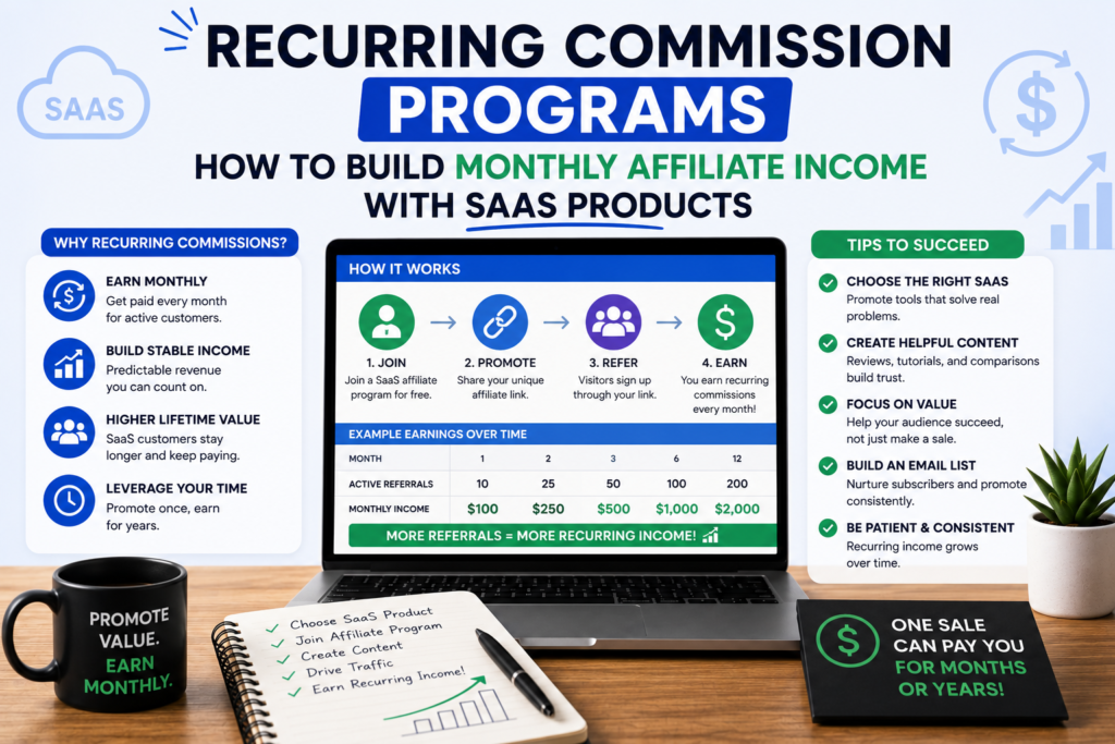 Recurring commission affiliate programs