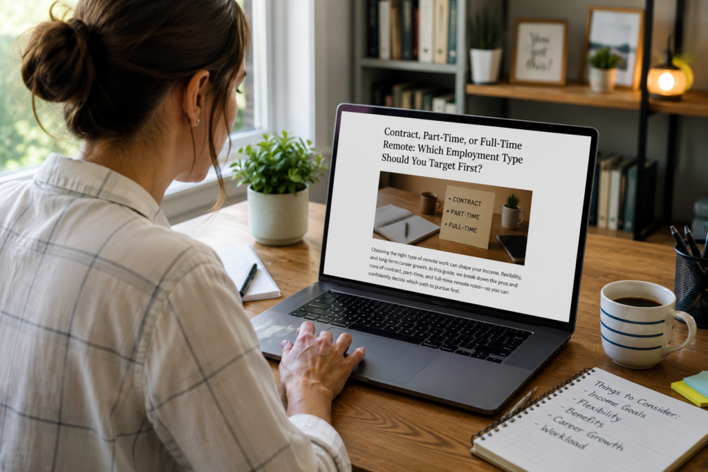 Remote employment types