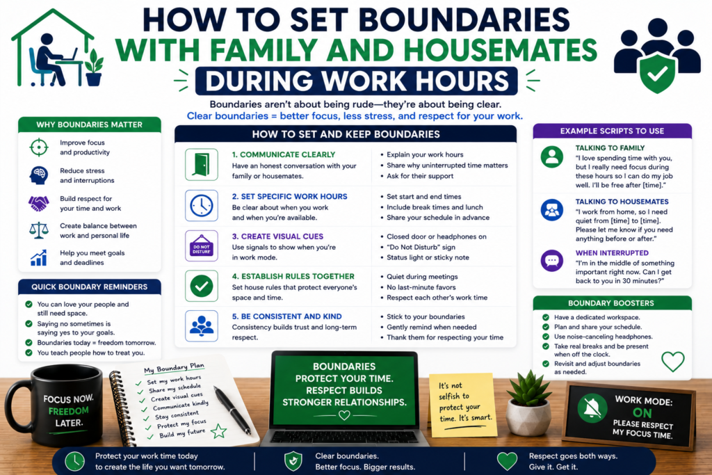 Set boundaries during work hours
