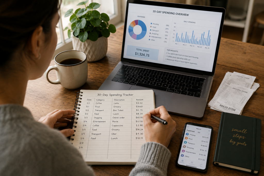 Track your spending for 30 days