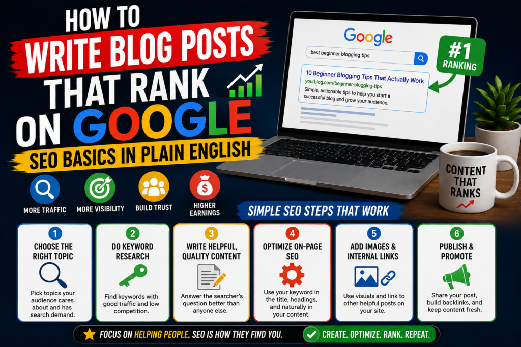 Write blog posts that rank on Google
